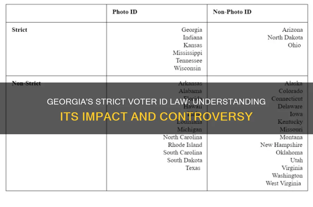 what is georgia strict voter id law
