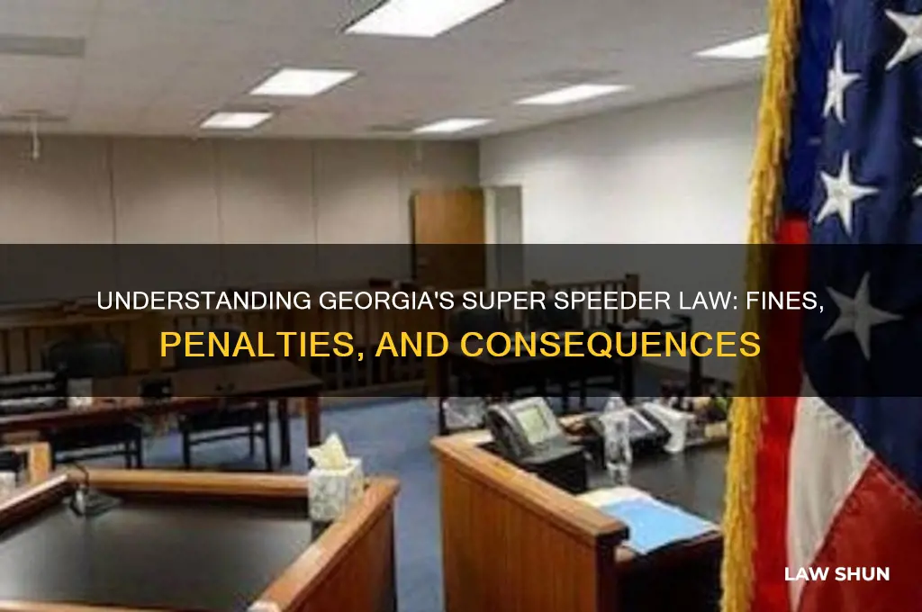 what is georgia super speeder law