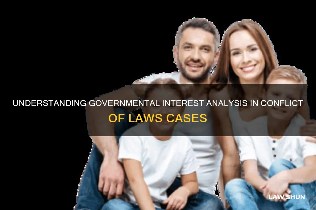 what is governmental interest analysis in conflict of laws analyis