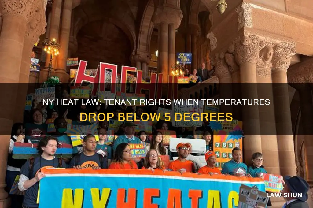 what is heat law in ny when 5 degrees outside