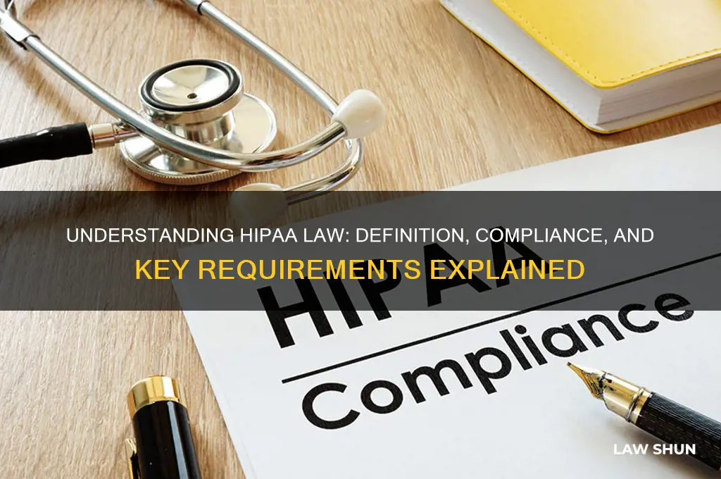 what is hipaa law definition