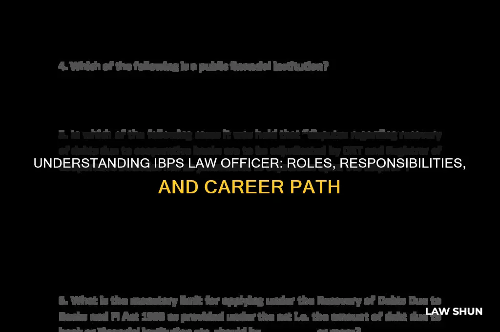 what is ibps law officer