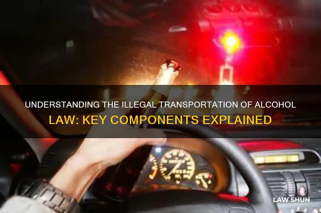 what is included in the illegal transportation of alcohol law