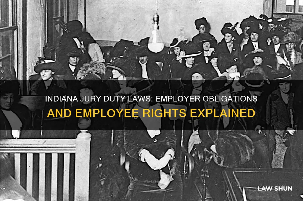 what is indiana law regarding employers and jury duty