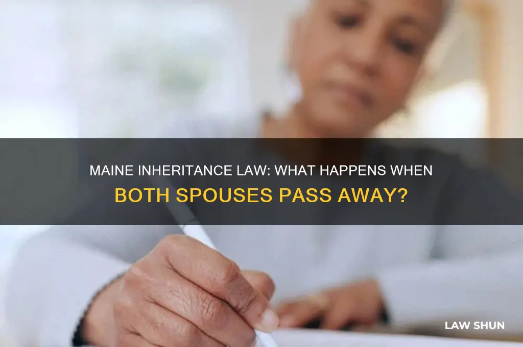 what is inheritance law in maine if both spouses die