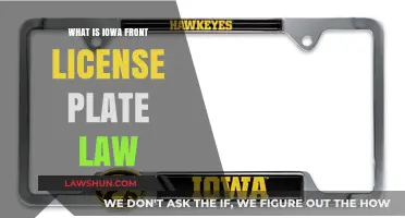 Iowa's Front License Plate Law: What You Need to Know