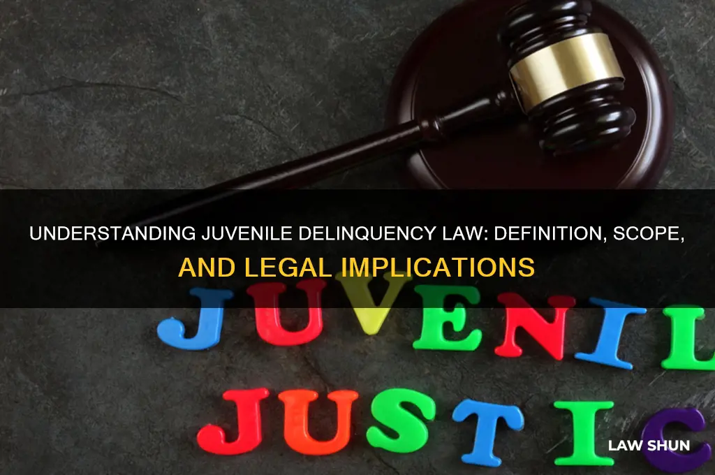 what is juvenile delinquency law definition