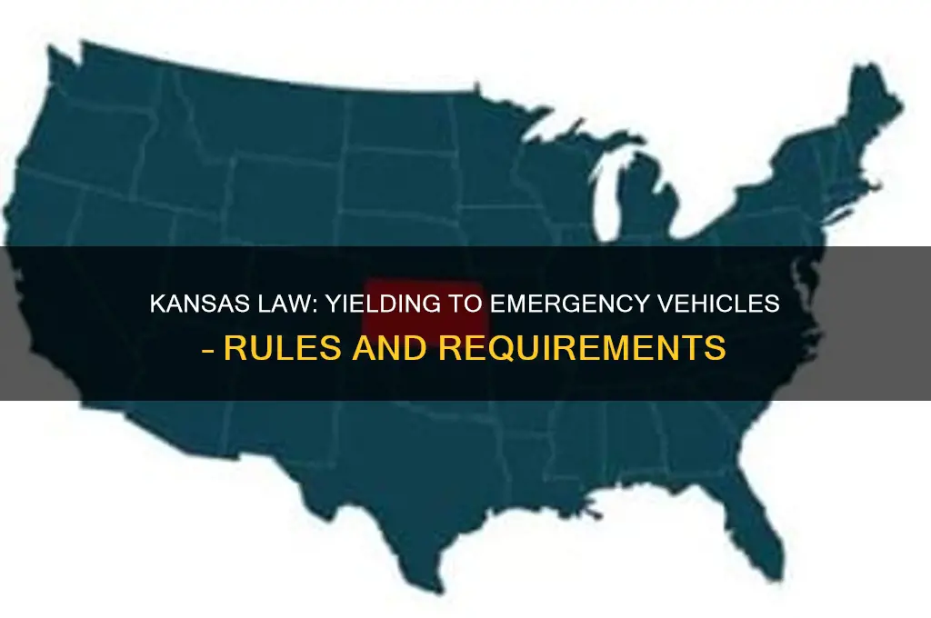 what is kansas law for yielding to an emergency vehicle
