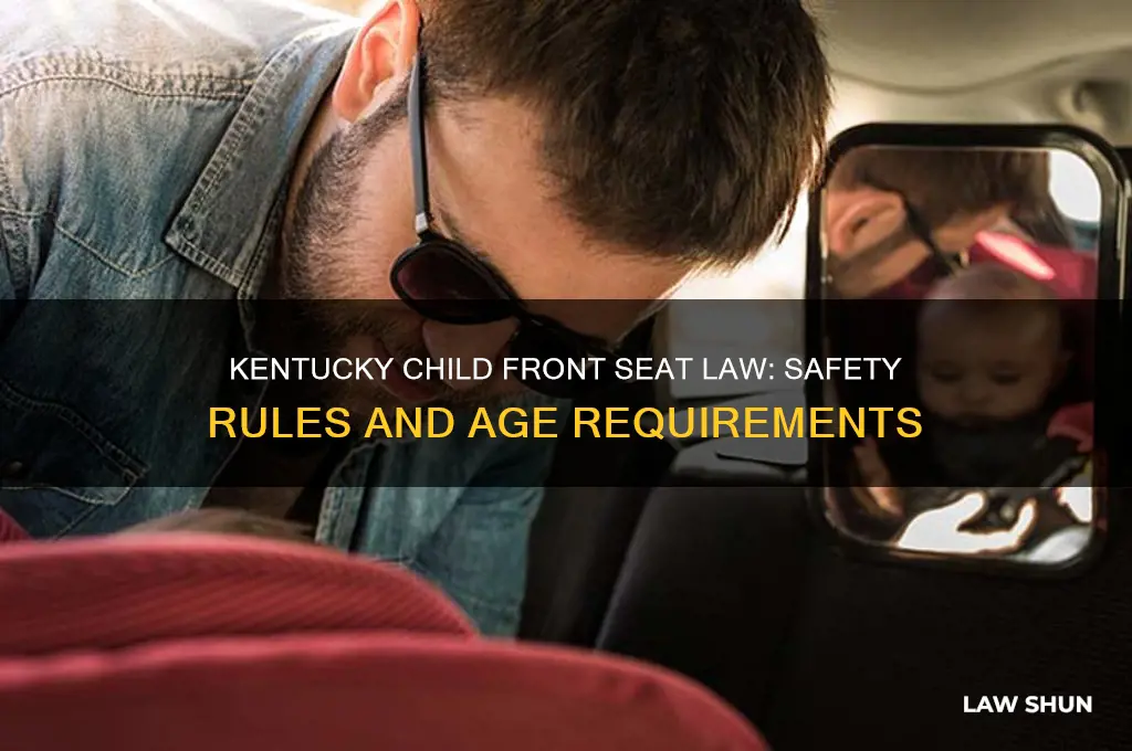 what is kentucky law for child in front seat