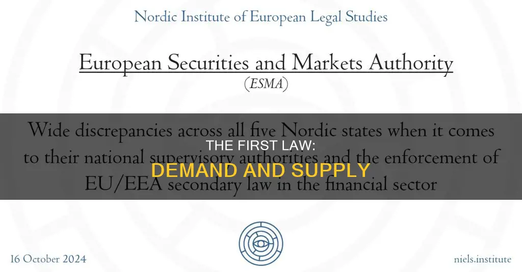 what is known as the first law in market