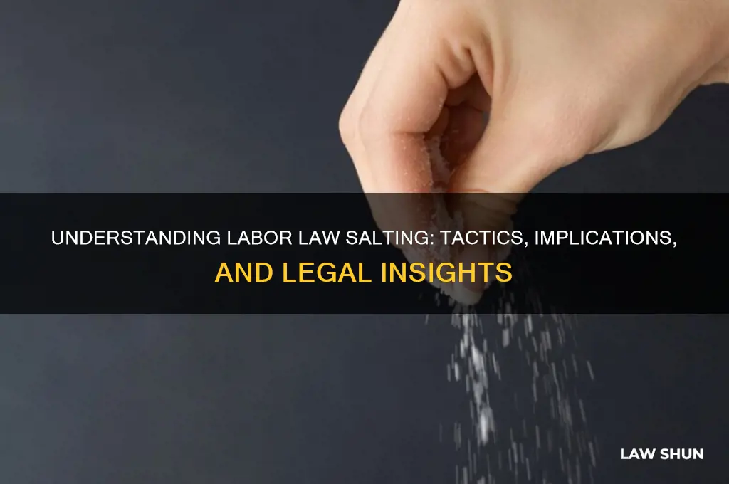 what is labor law salting