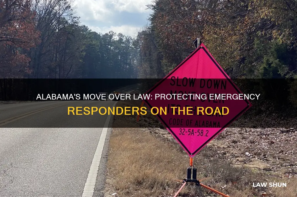what is law about alabama moving over for emergency vehicles