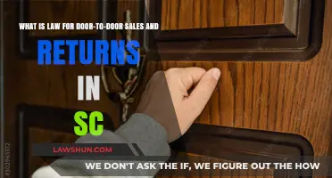 SC Door-to-Door Sales Laws: Understanding Rights, Returns, and Regulations