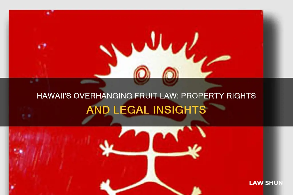 what is law fruit hanging over property hawaii