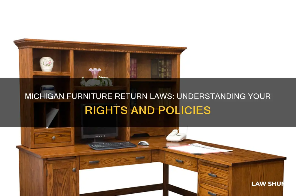 what is law in michigan on returning furniture