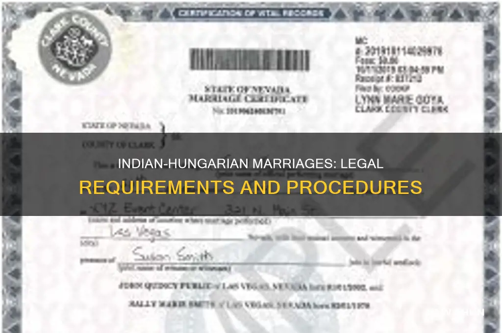 what is law of hungarian marriage for indian