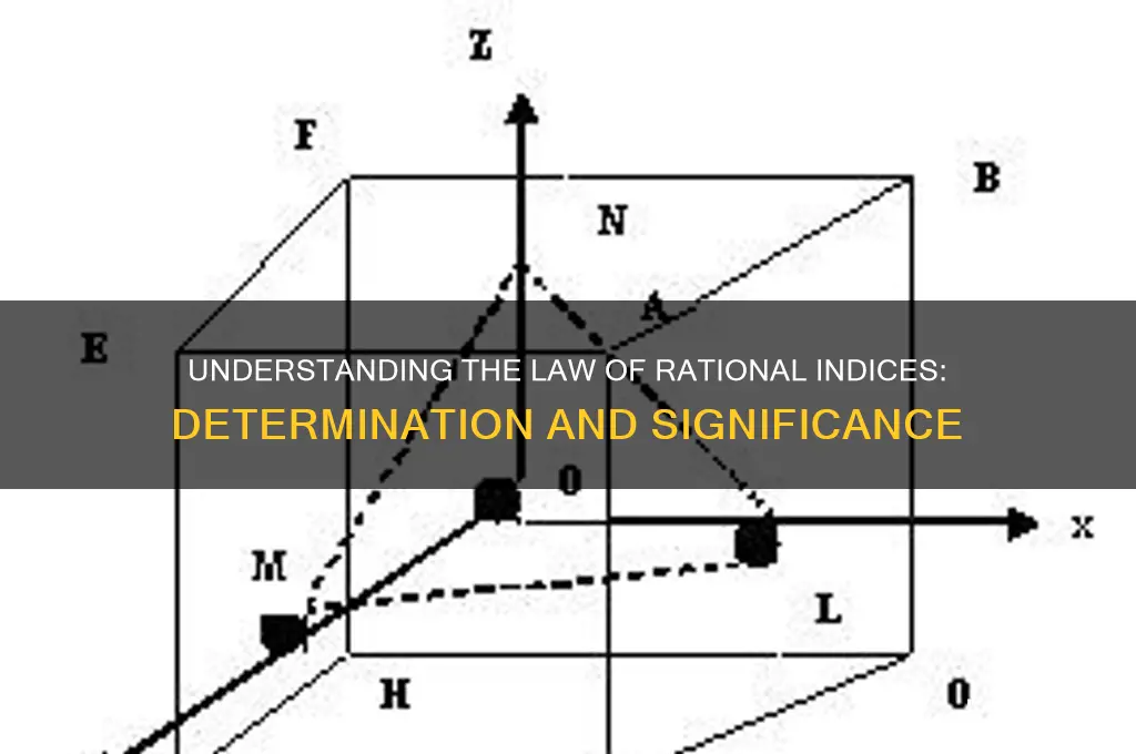 what is law of rational indices how are they determine