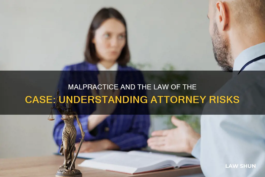 what is law of the case and attor y malpractice