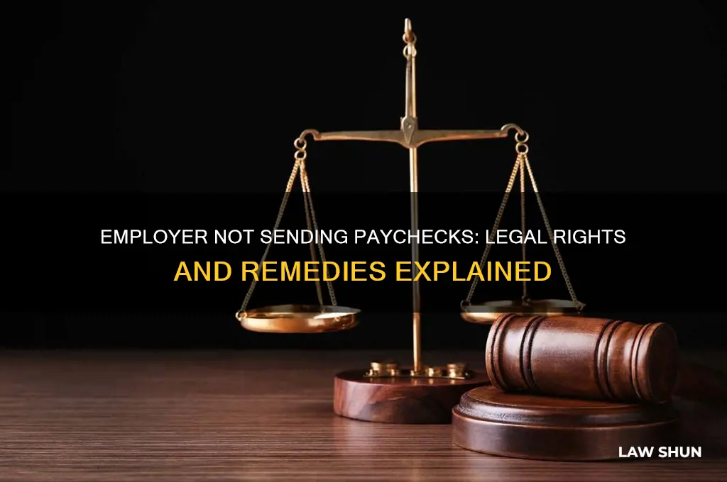what is law regarding employer not sending paychecks