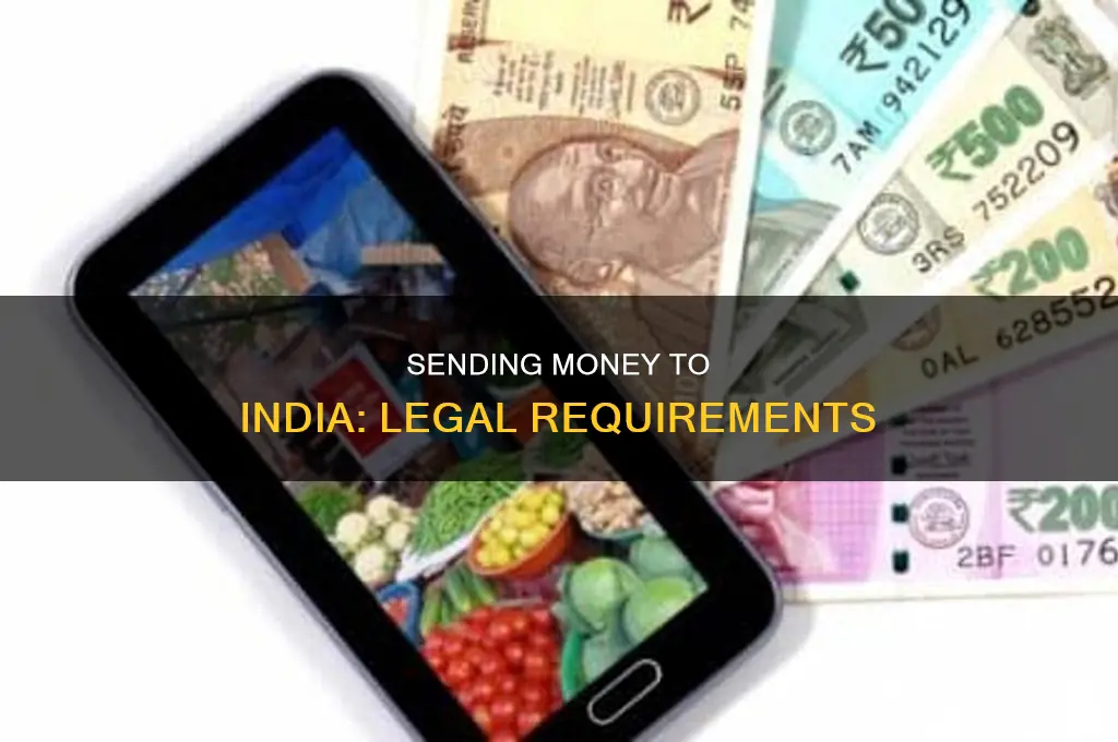 what is law sent money to india