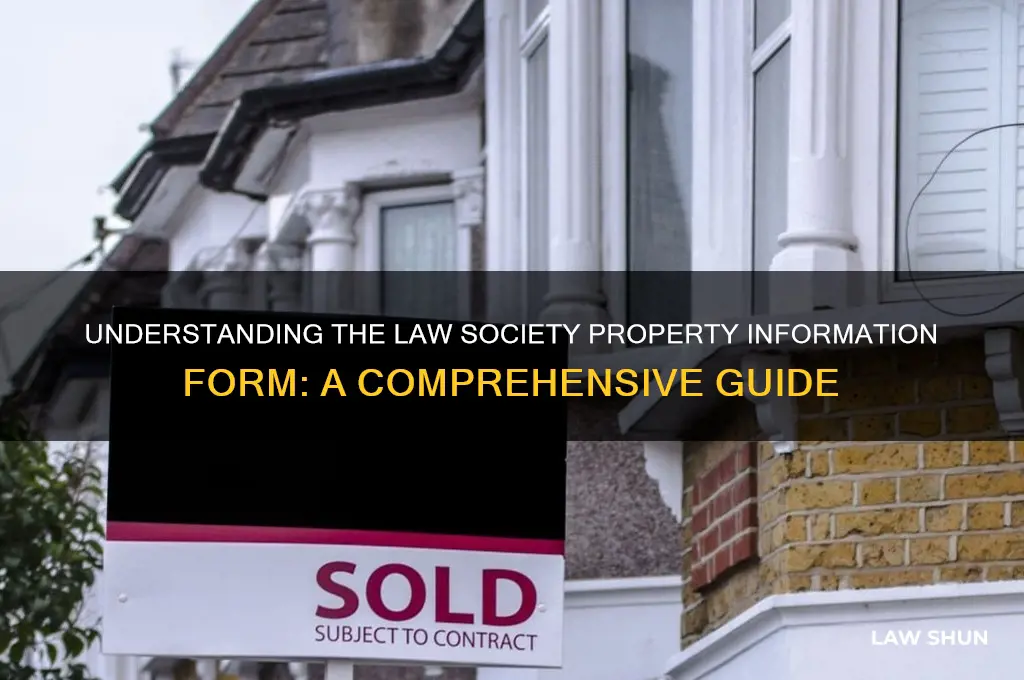 what is law society property information form