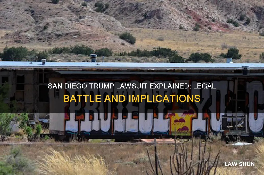 what is law suit in san diego trump