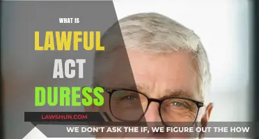 Understanding Lawful Act Duress: Legal Defense Explained Simply
