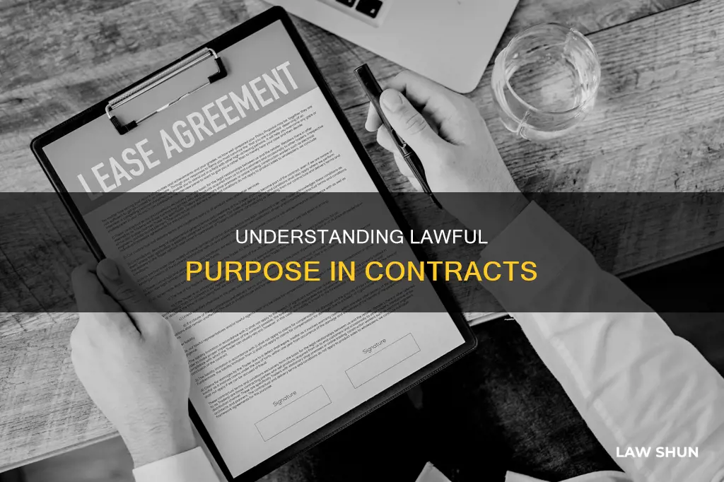 what is lawful purpose in a contract