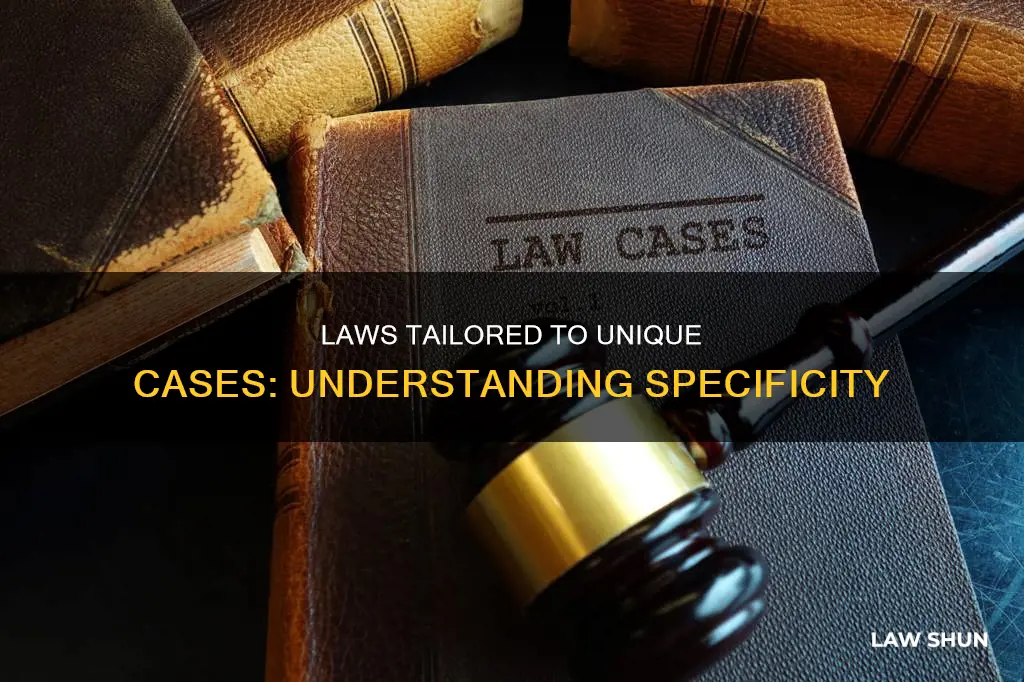 what is laws that only apply to specific cases