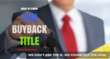 Understanding Lemon Law Buyback Titles: A Comprehensive Guide for Consumers