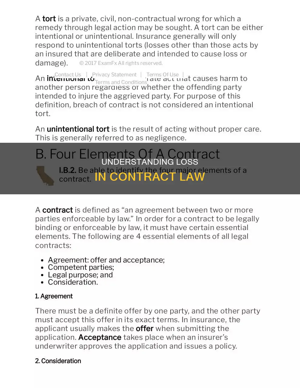 what is loss in value in contract law