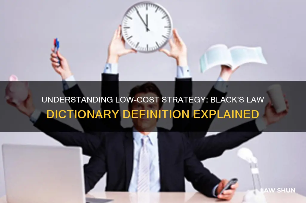 what is low cost strategy black
