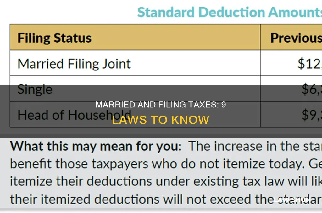 what is married and nine tax laws
