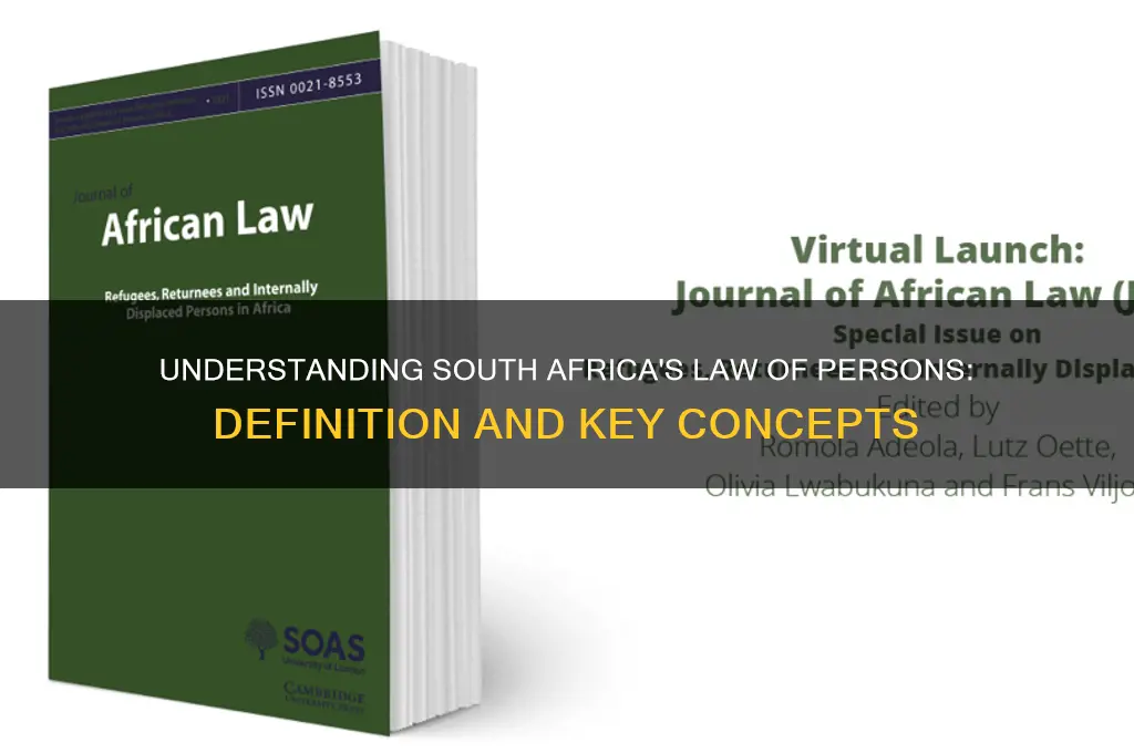 what is meant by law of persons in south africa