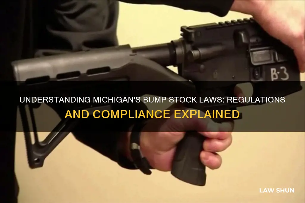 what is michigan law for bump stocks