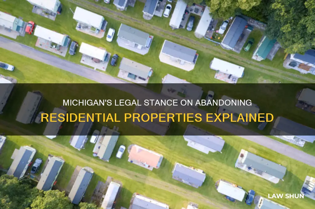 what is michigan law regarding abandoning a house