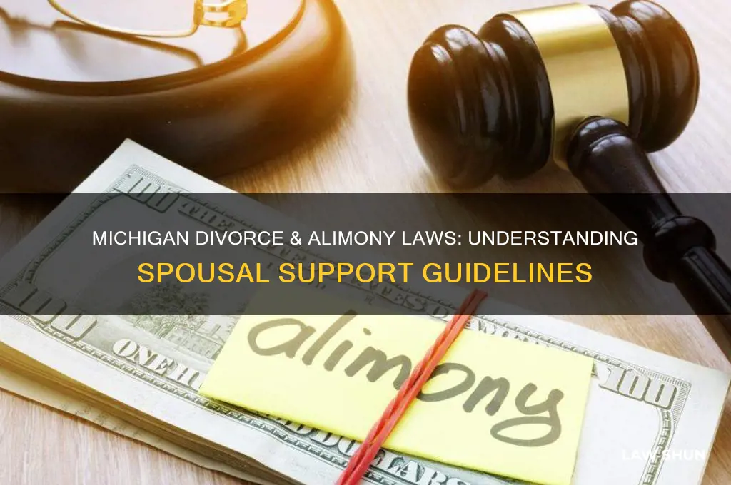 what is michigan law regarding divorce and alimony