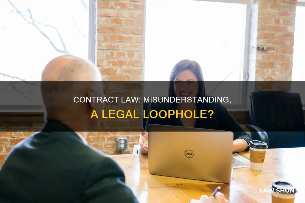 what is misunderstanding in contract law
