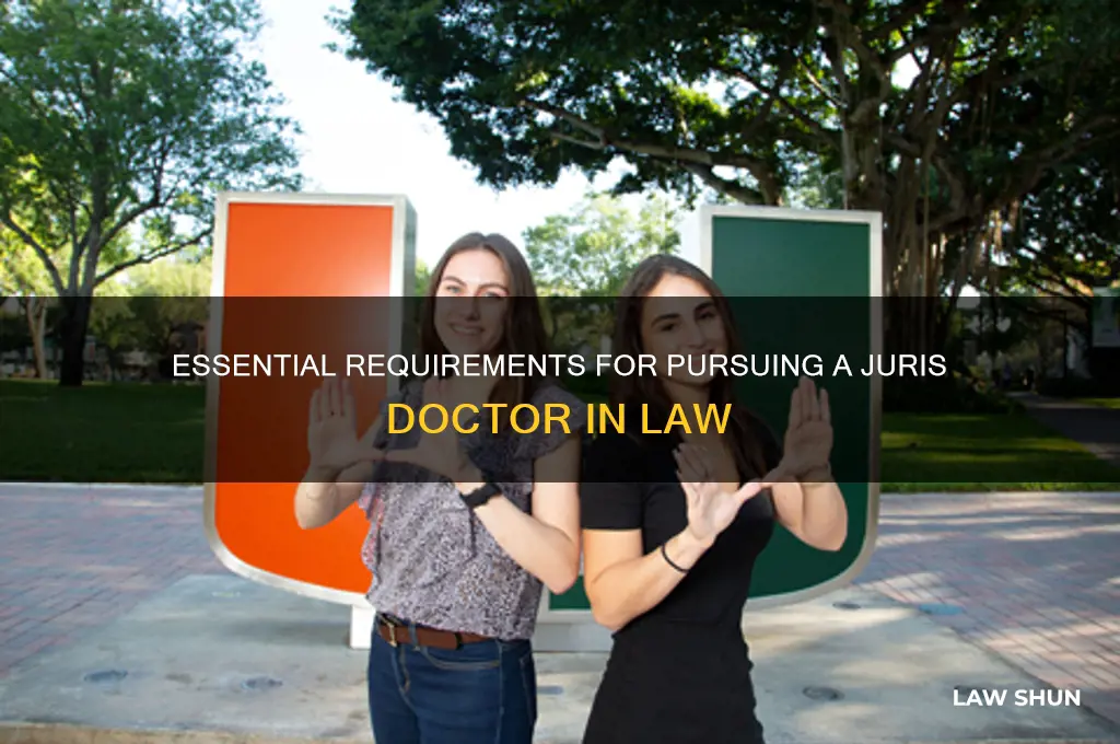 what is needed for a jd in law