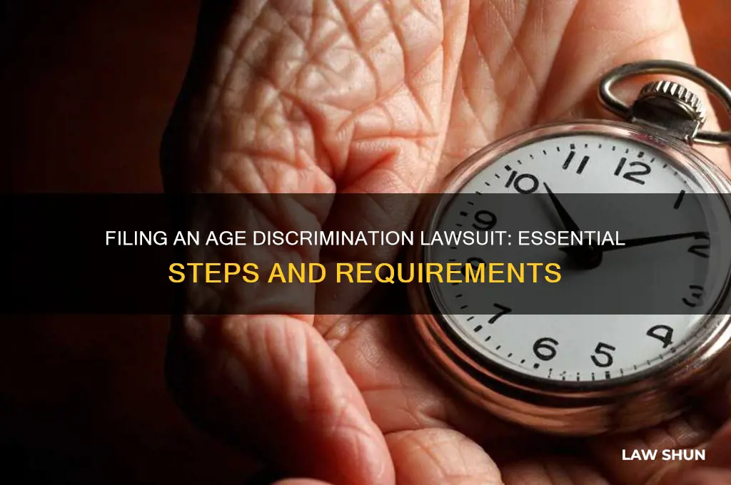 what is needed to file a age discrimination law suit