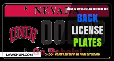 Nevada's License Plate Laws: Front and Back Requirements