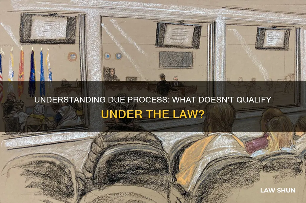 what is not an example of due process of law
