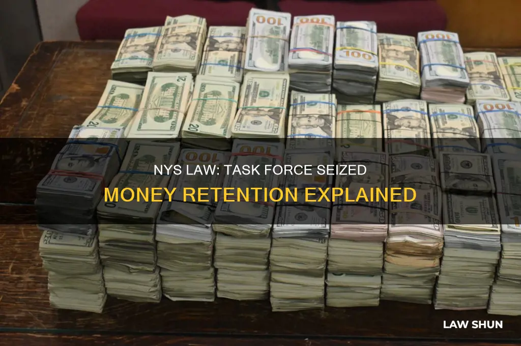 what is nys law on task force keeping seized money