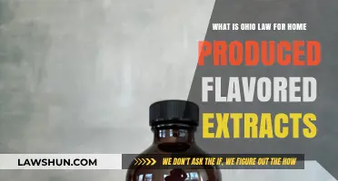Ohio's Home-Produced Flavored Extracts: Legal Guidelines and Regulations