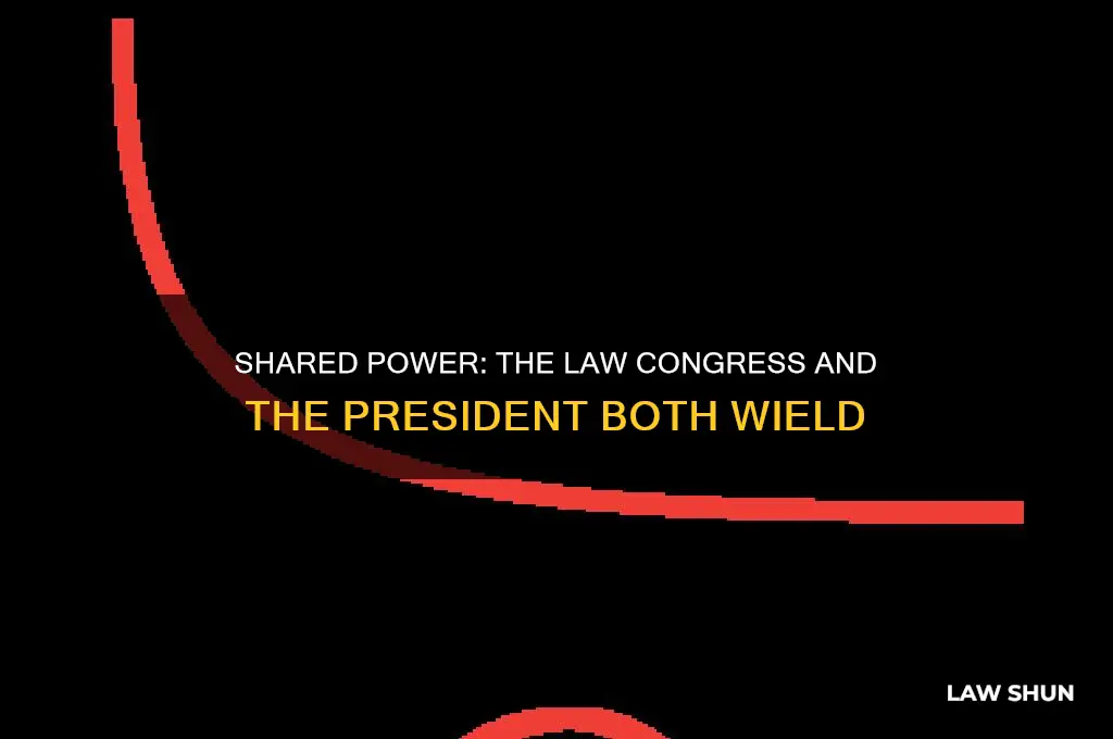 what is one law that congress shares with the president