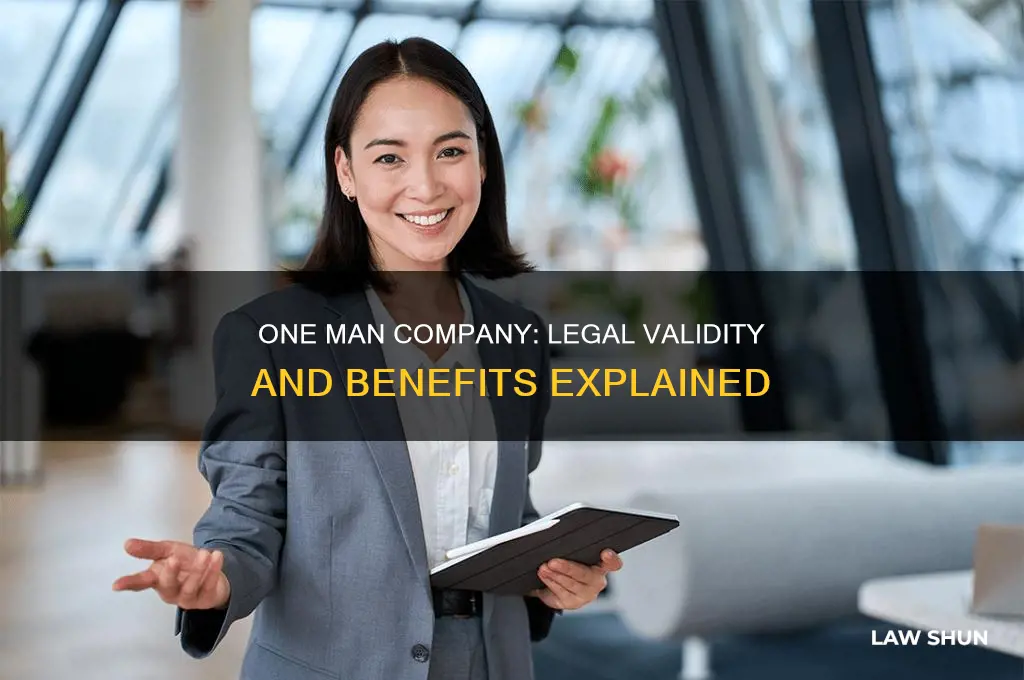 what is one man company is it valid under law