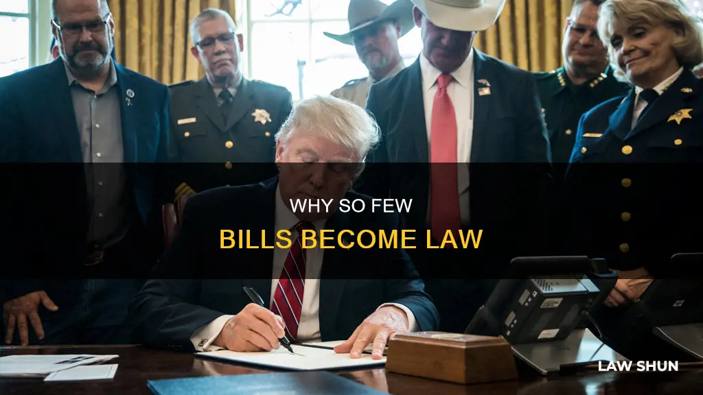 what is one reason so few bills become law