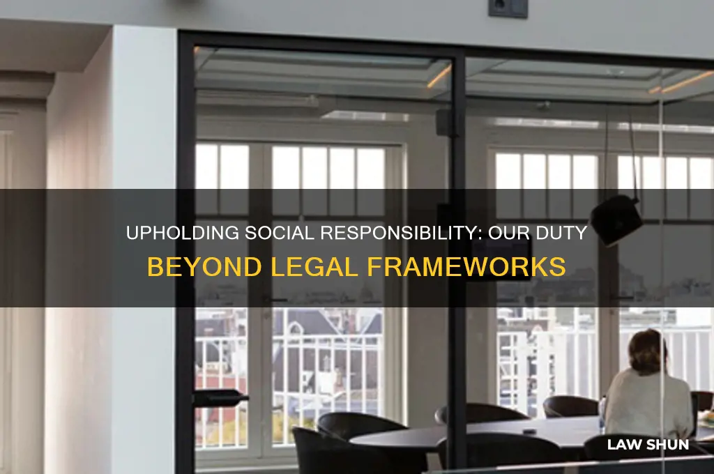 what is our duty as members of society without law