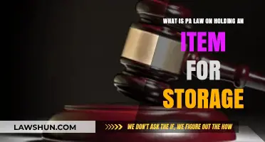 Understanding PA Law: Holding Items for Storage Explained