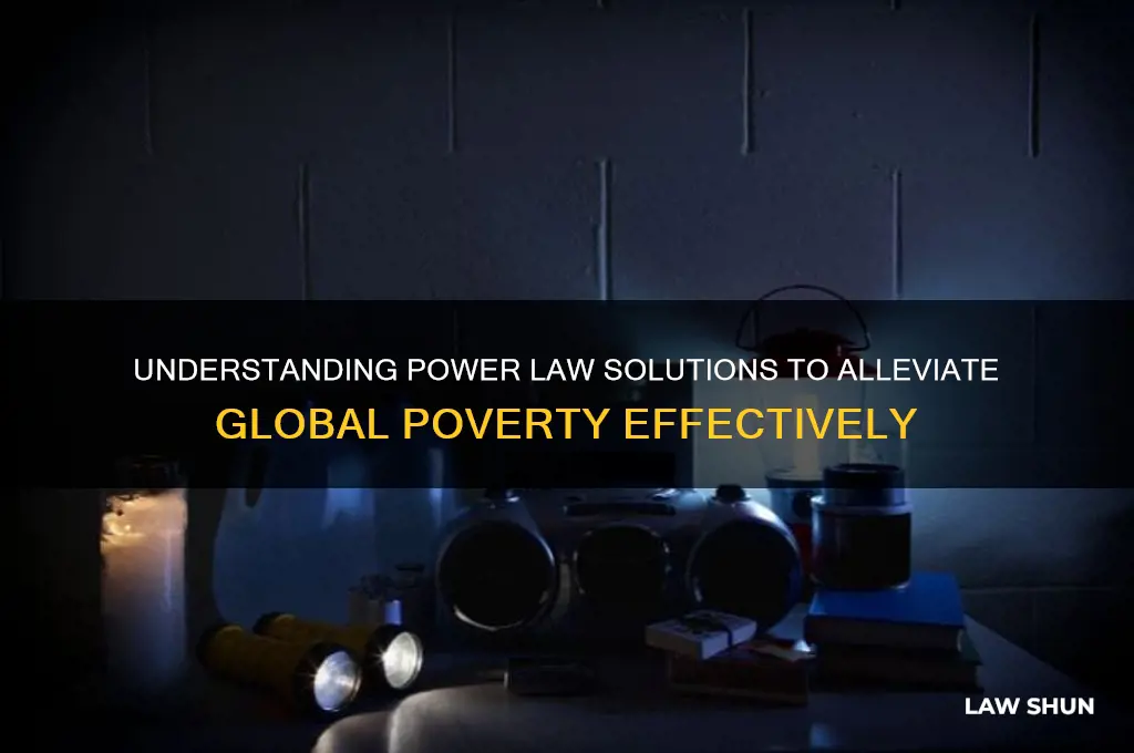 what is power law solution in poverty